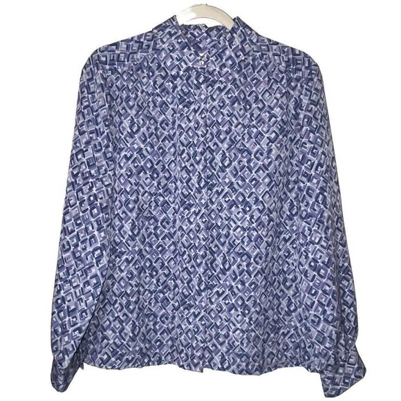 VTG Pendleton Country Sophisticates Blouse Wmn Sz 14? Purple‎ Cottagecore USA - Picture 1 of 8